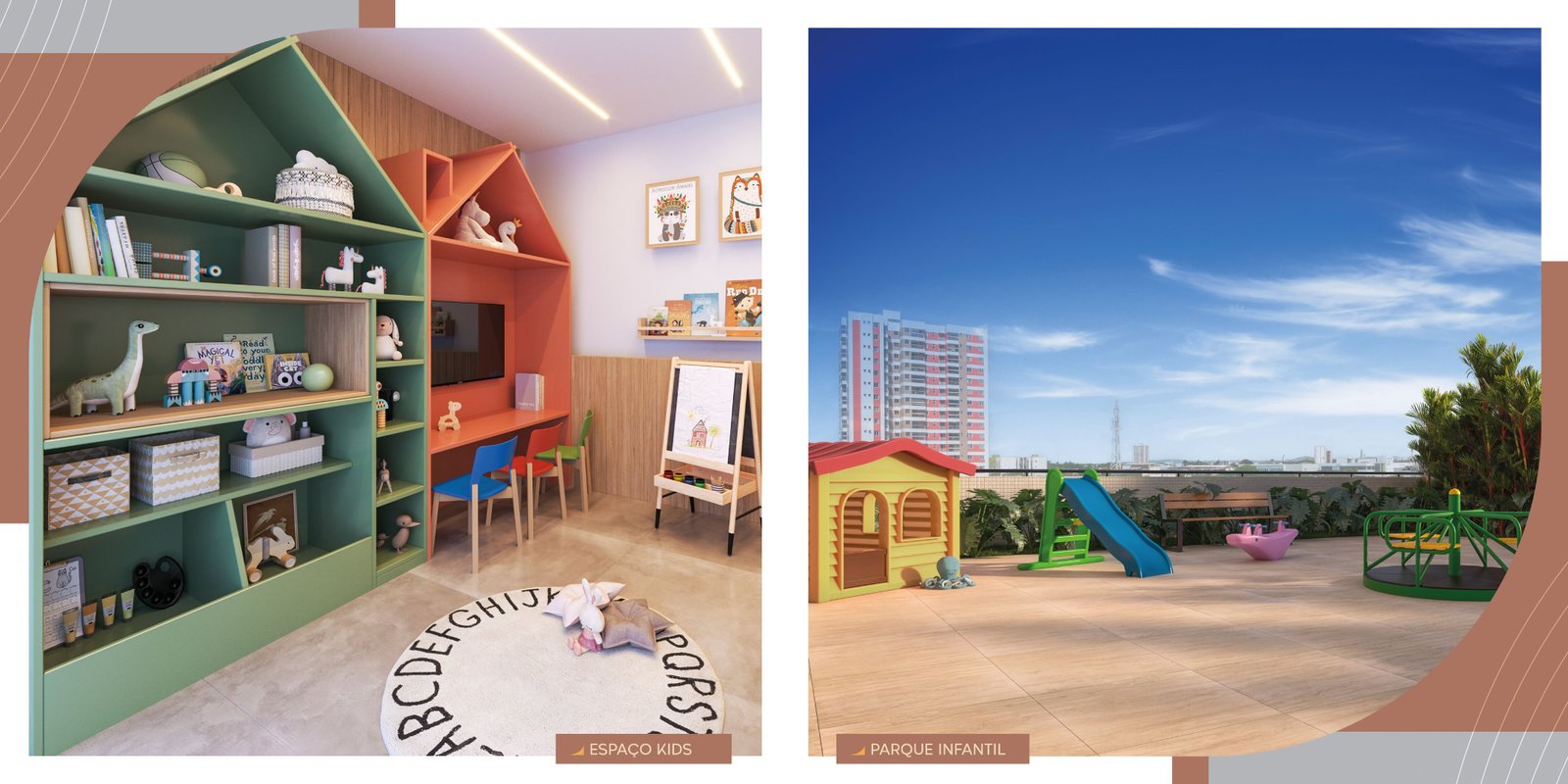 Espaço kids e parque infantil