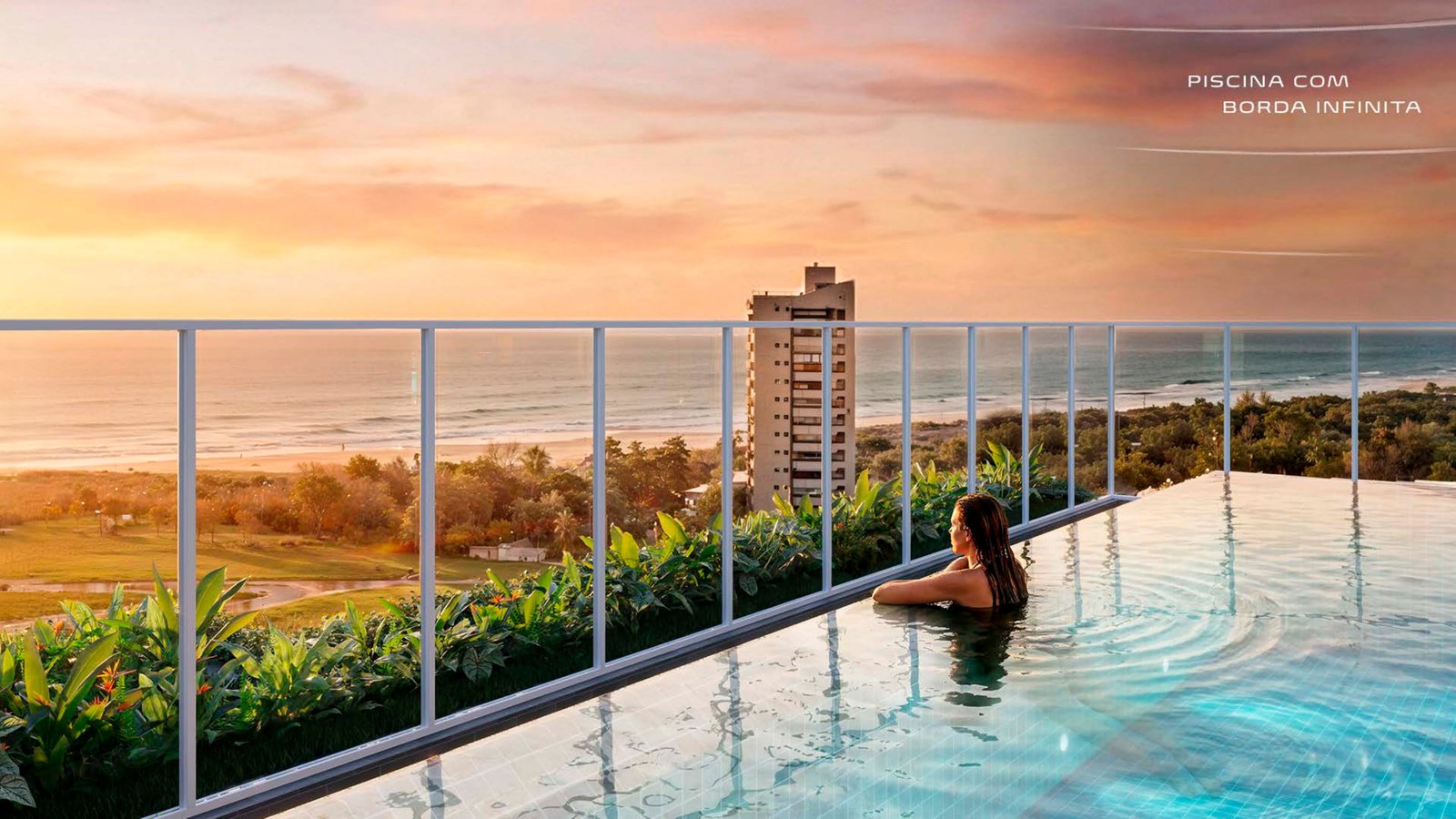 Piscina com borda infinita