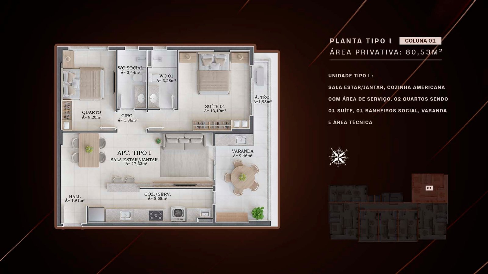 Planta Tipo I — Coluna 01